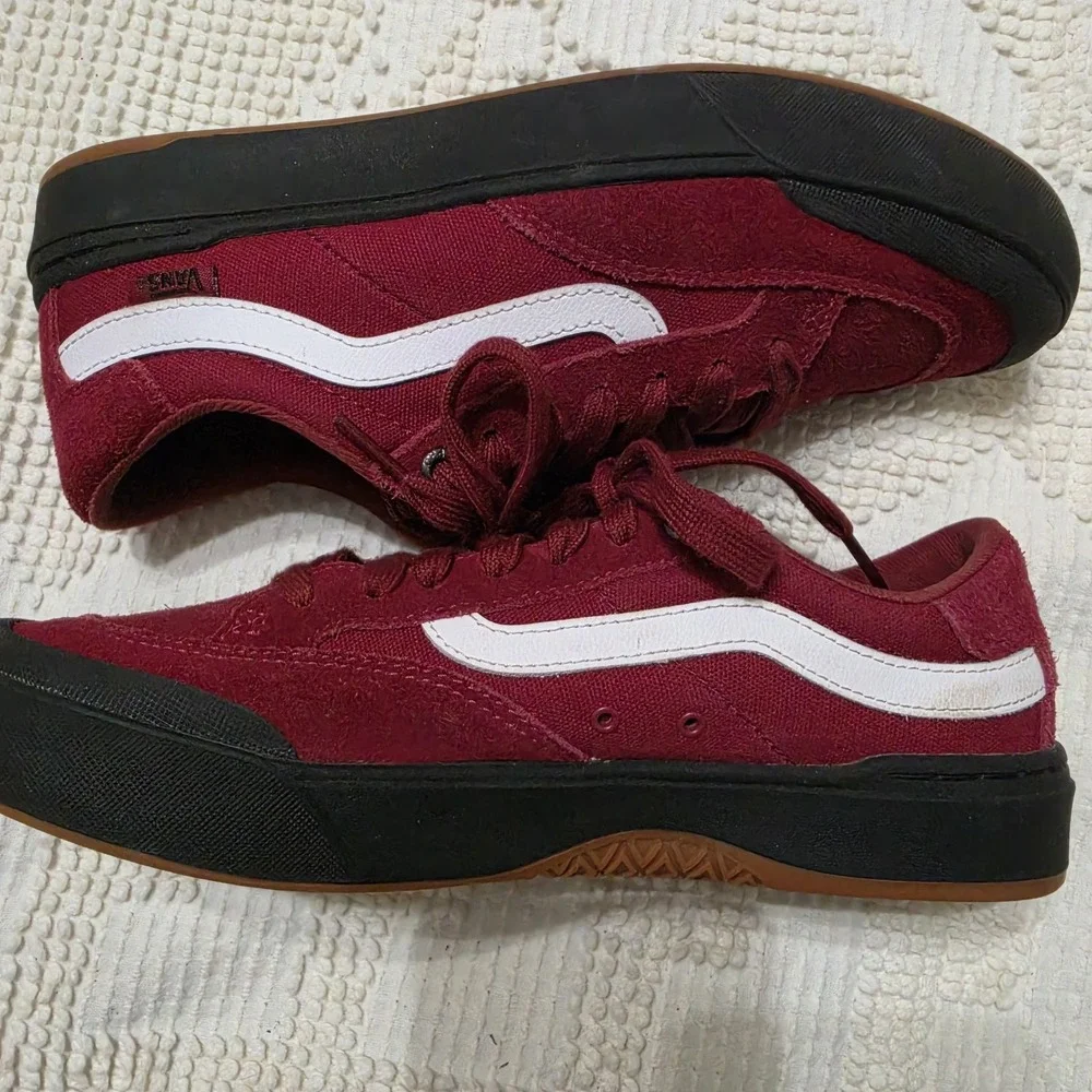 Vans‎ Berle Pro Skate Shoes Red And Black Mens 7